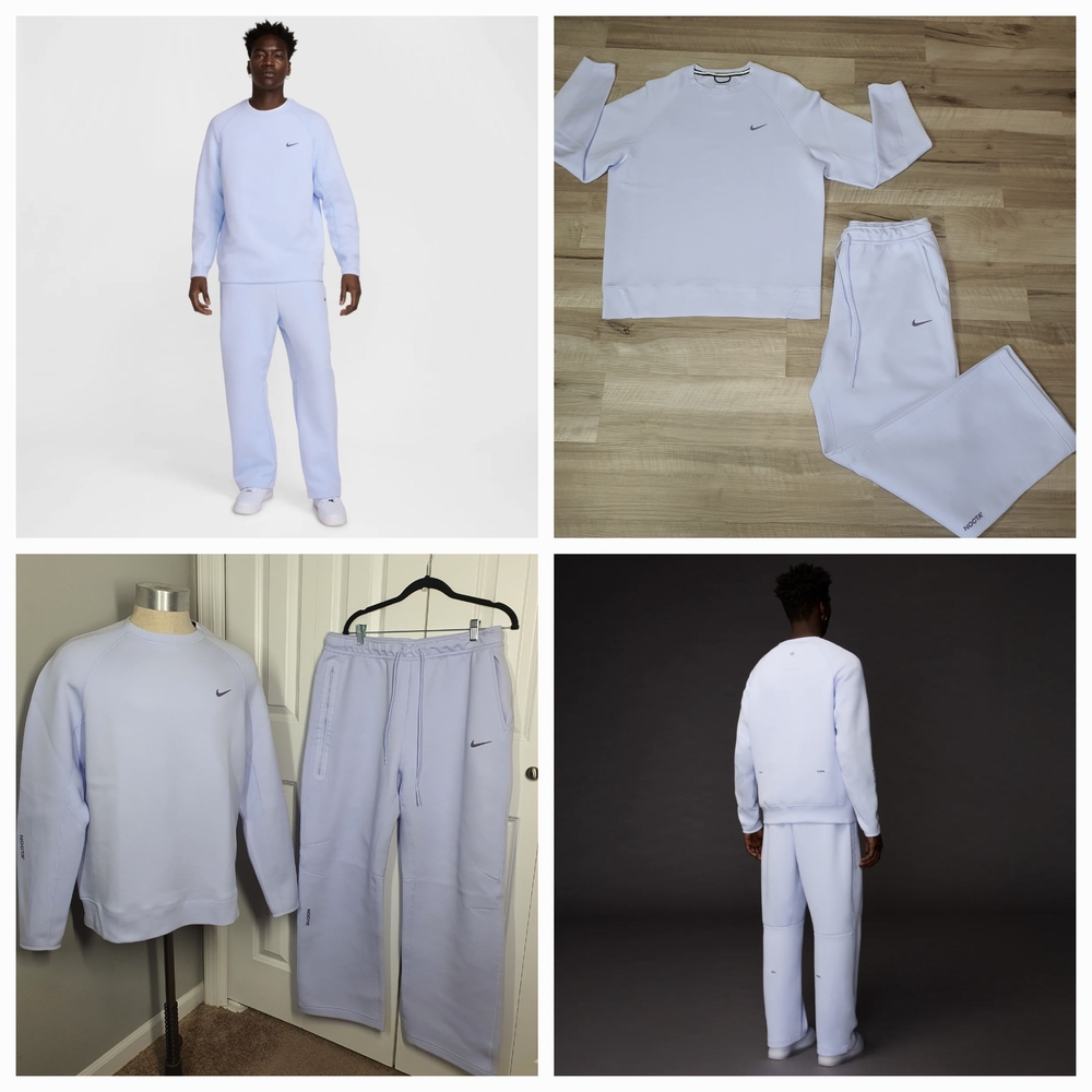 NIKE X NOCTA TECH FLEECE SET (Top + Botton) Palest Purple Size L - SOLD OUT
